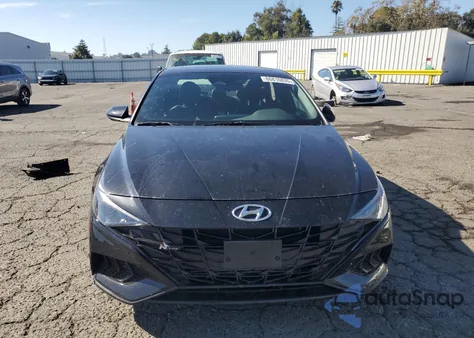 2022 Hyundai Elantra N Line z USA, uszkodzony, nr VIN KMHLR4AF7NU344949